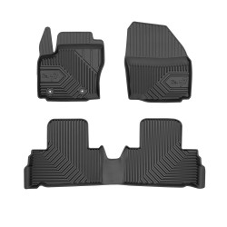 Tappetini per auto no. 77 compatibili con Ford S-Max I 2006-2014 su misura in gomma | Note: distanza tra i bottoni 25,5 cm | Tipo Auto: Minivan