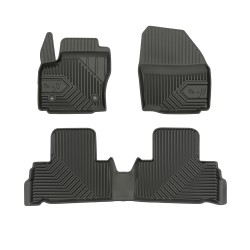 Tappetini per auto no. 77 compatibili con Ford Galaxy II 2006-2015 su misura in gomma | Note: 1° e 2° fila, distanza tra i bottoni 31 cm | Tipo Auto: Minivan