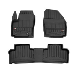 Tappetini per auto Proline 3D compatibili con Ford S-Max I 2006-2014 su misura in gomma | Note: distanza tra i bottoni 25,5 cm | Tipo Auto: Minivan