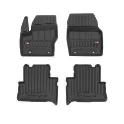 Tappetini per auto Proline 3D compatibili con Ford C-Max II 2010-2019 su misura in gomma | Note: distanza tra i bottoni 25,5 cm | Tipo Auto: Minivan