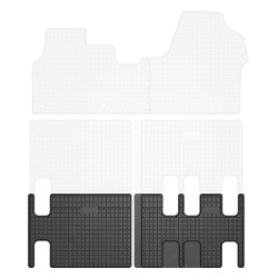 Tappetini per auto ElToro compatibili con Citroën Jumpy III dal 2016 in poi su misura in gomma | Note: 3° fila | Tipo Auto: Van