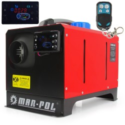 Riscaldatore dAria Stufa Portatile | a Diesel Gasolio | 12V/230V | Potenza 8-12 kW | con Monitor LCD Telecomando | per Roulotte Auto Garage Magazzini Abitazioni