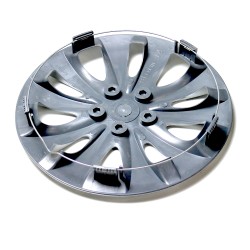 Set 4 Copricerchi 14" Pollici Borchie Argento Coprimozzo Modello STORMX con bulloni decorativi cromati