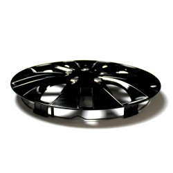 Set 4 Copricerchi 13" Pollici Borchie Nero Coprimozzo Modello STORMXB 