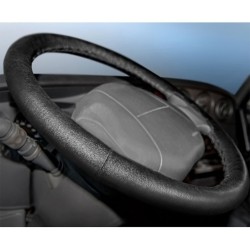 Coprivolante Presa Confort per Auto| da Cucire | in Pelle Naturale | Diametro 36-38 cm | Resistente all'Abrasione