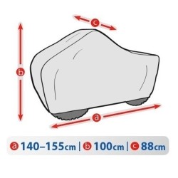 Telo Copriquad Copri Quad | L. 88cm | L. 155cm | H. 100cm | Impermeabile Traspirante