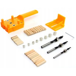 Guida Spinatura Giunzione Legno Ø6-8-10mm Dima posizione Trapano Doweling Jig