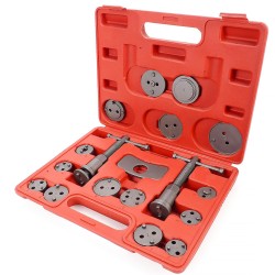 Set kit Arretratore pistoncini freno auto 18pz pinze per pressare freni a disco