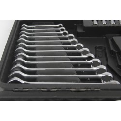 Set kit chiavi a cricchetto bussole valigia utensili 216 pz inserti per officina Bussole inserti 1/4" 1/2"