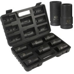 Set da 8 Bussole boccole professionali per avvitatore a impatto da 3/4" 17-32mm