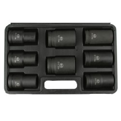 Set da 8 Bussole boccole professionali per avvitatore a impatto da 3/4" 17-32mm