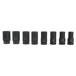 Set da 8 Bussole boccole professionali per avvitatore a impatto da 3/4" 17-32mm