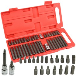 Set Inserti Punte chiavi TORX Imbus Spline millerighe per bulloni 40pz 1/2" 3/8"