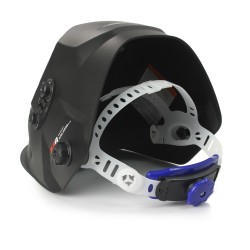 Maschera Casco Saldatura Autoscurante per SMAW MIG TIG GATW SAW PAC PAW | Campo Visivo 100x93 mm | Regolabile