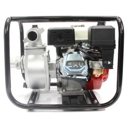 Motopompa a scoppio 2" Motore 196cc Benzina 4 Tempi OHV 7 CV Prevalenza 26m Autoadescante Portata 600 L/min