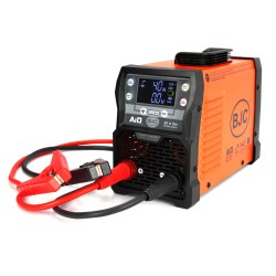 Saldatrice Inverter 3in1 con Caricabatteria e Avviamento Starter Auto | 200A | 14x30x20 cm | Sistema VRB e Raffreddamento Attivo