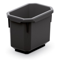 Set di 6 Contenitori Titan Box | 7,5x11x26,3 cm |Rosso e Nero | in Plastica