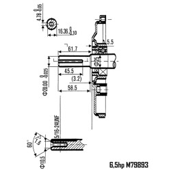 Motore a scoppio OHV 4 tempi per decespugliatore tosaerba 7CV 196cc universale